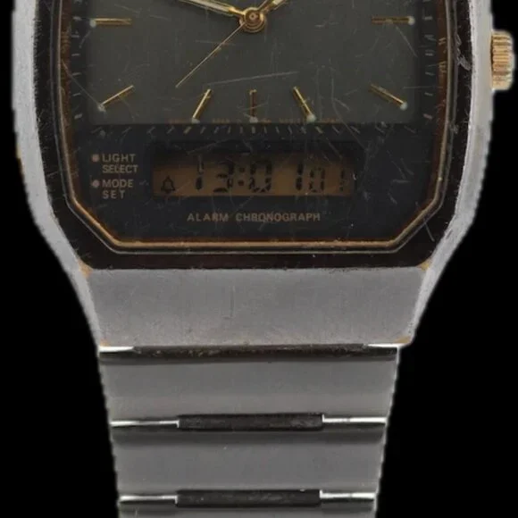 Vintage 1992 Seiko H601-5479 Ana Digi Men display picture 2